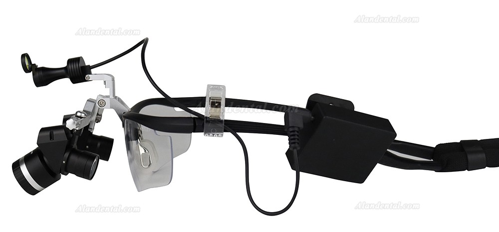 WJ YWJ-MG11U 3.0X-5.0X Dental Ergonomic Binocular Loupes With Headlight (Adjustable Magnification)